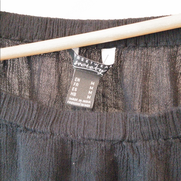 Black Off The Shoulder Top - Picture 2 of 3